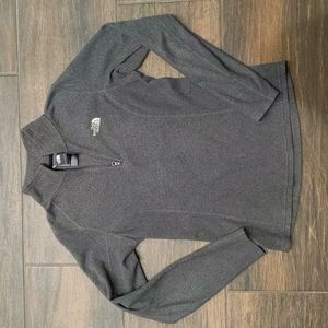 North Face Quarter Zip Fleece Grey - XS